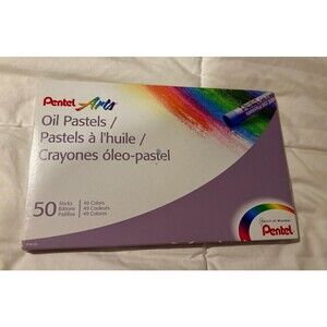 Pentel Arts Oil Pastels New In Box 50 Color Set PHN-50  Artist Supplies